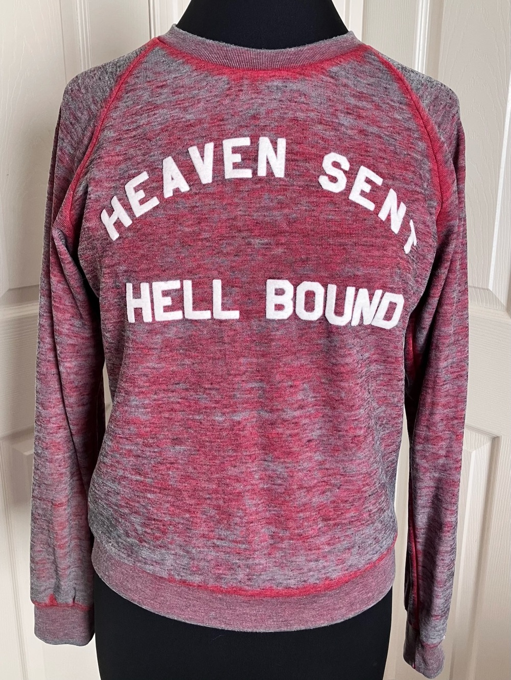 Wildfox Couture ”Heaven Sent Hell Bound” Kim’s Sweater Pullover Maroon Sz. M